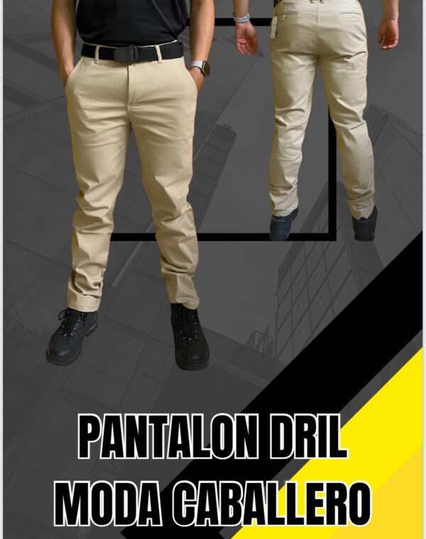PANTALON DRIL TIPO MODA DCABALLERO
